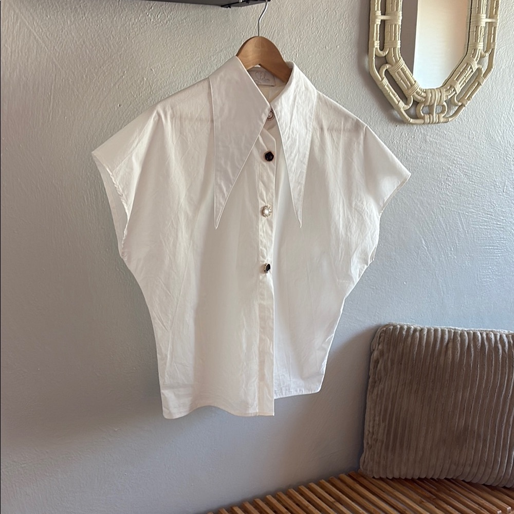 White Button-Up Dress Shirt